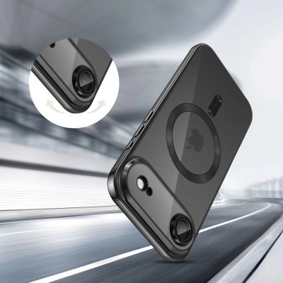 4. Tech-Protect MagFlex MagSafe Case für iPhone 17 Air – Klares Schwarz