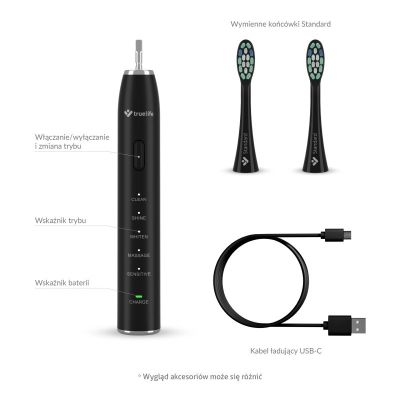 6. TrueLife SonicBrush Clean30 Black Schallzahnbürste