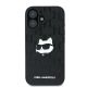 3. Karl Lagerfeld Monogram Choupette Head Pin Hülle für iPhone 16 – Schwarz