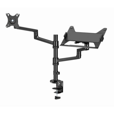 17. GEMBIRD Verstellbarer Schreibtischarm/Monitorhalterung + Notebookständer 17-32 Zoll, VESA 100x100 mm, bis zu 8 kg