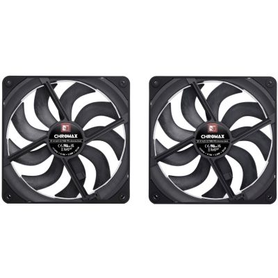 5. NOCTUA 140-mm-Lüfter NF-A14x25 G2 PWM Sx2 PP chromax black