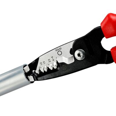 4. Knipex 13 72 200 ME Abisolierzange Schwarz, Blau, Rot, Edelstahl