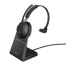 Jabra Evolve2 65 UC Mono Kabelloser On-Ear-Kopfhörer USB-A + Ständer