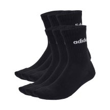 adidas Linear Crew Socken, gepolstert, 6er-Pack, schwarz, JL6094