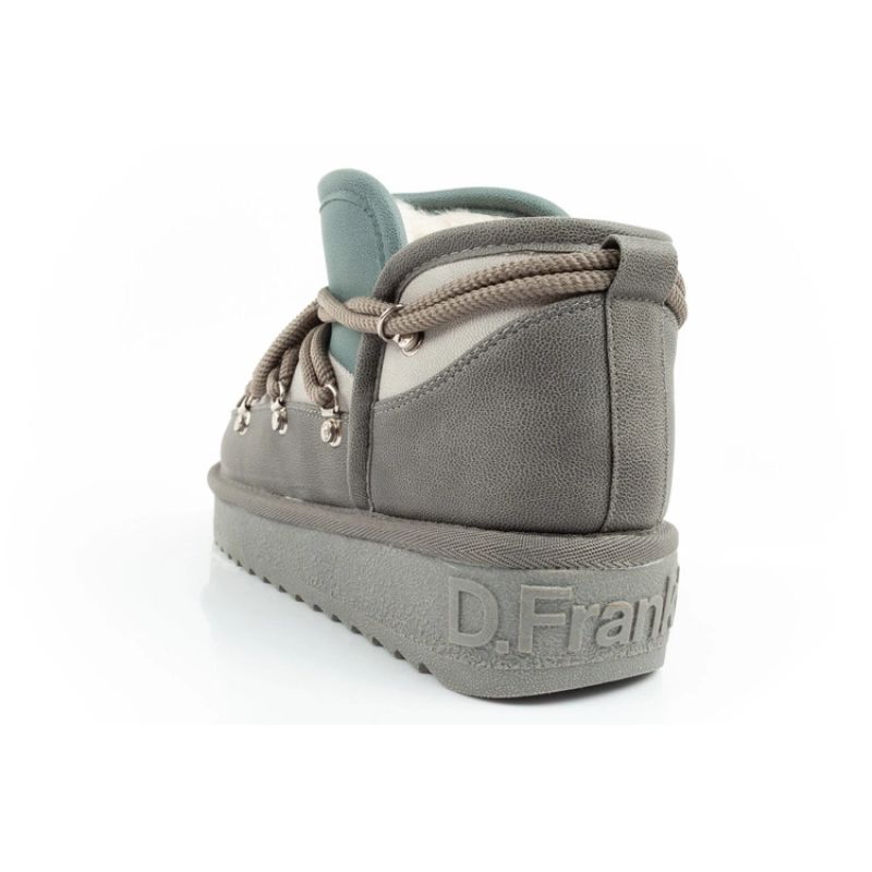 5. D.Franklin Damen Winter Schneestiefel Modische isolierte Stiefeletten Grau