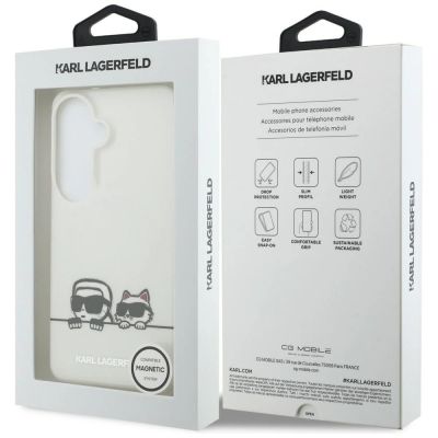7. Karl Lagerfeld IML Peekaboo Karl&Choupette MagSafe Hülle für Samsung Galaxy S26 - Transparent