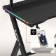 6. Huzaro Hero 1.9 RGB Schwarzer Schreibtisch