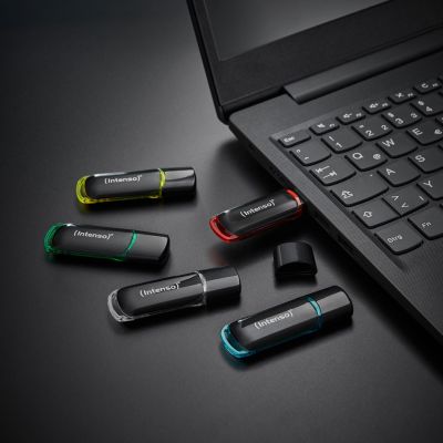 5. Intenso 3511595 USB-Stick 64 GB USB Typ-A 2.0 Schwarz, Rot, Grün, Transparent, Gelb, Blau