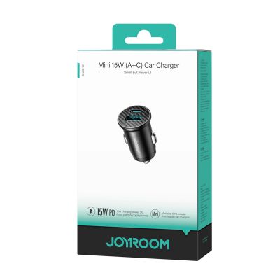 6. Joyroom JR-CCN16 Mini 15W Autoladegerät - Schwarz