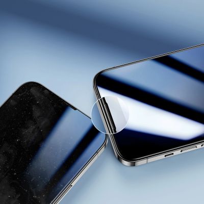 4. Joyroom Knight 2,5D TG Panzerglas für iPhone 14 Plus Vollbild mit Rahmen transparent (JR-H03)