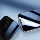 4. Joyroom Knight 2,5D TG Panzerglas für iPhone 14 Plus Vollbild mit Rahmen transparent (JR-H03)