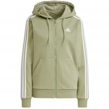 adidas Essentials 3-Streifen Fleece-Sweatshirt mit durchgehendem Reißverschluss W JP2352
