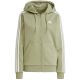 adidas Essentials 3-Streifen Fleece-Sweatshirt mit durchgehendem Reißverschluss W JP2352