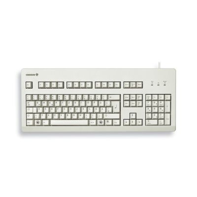 5. CHERRY TAS G80-3000 Schalter, verdrahtet, DE-Layout, Hellgrau