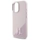 6. Karl Lagerfeld Silikon Shadow Metal Initial MagSafe Hülle für iPhone 16 – Rosa