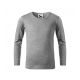 6. Malfini Fit-T LS Jr MLI-12112 T-Shirt dunkelgrau meliert