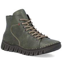 Damen-Ankle-Boots, grün, gefüttert, Rieker 57501-54