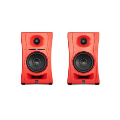 31. KALI AUDIOLP-UNF-R – Paar Bluetooth-Monitorlautsprecher. Multimedia-Lautsprecher, rot.