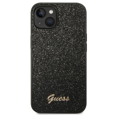 3. Guess Glitter Script Case für iPhone 14 Plus - Schwarz