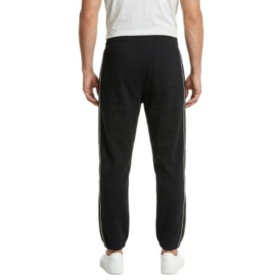 2. Calvin Klein Fleece-Jogginghose mit Logo-Tape, Schwarz - LZ04LE291G-UB1