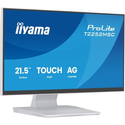 2. iiyama ProLite T2252MSC-W2AG Computermonitor 54,5 cm (21,4") 1920 x 1080 px Full HD LCD-Touchscreen Weiß