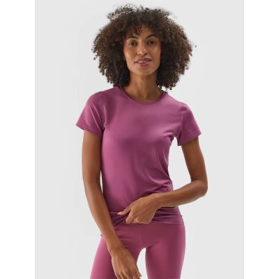 Schnelltrocknendes Damen-Trainings-T-Shirt 4F 4FWAW24TFTSF1011-53S