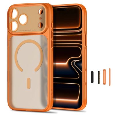 2. Tech-Protect MagPrime MagSafe CC Hülle für iPhone 18 Pro / 17 Pro – mattes Orange