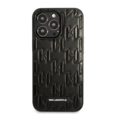 3. Karl Lagerfeld Monogram Plaque Case für iPhone 13 Pro Max – Schwarz