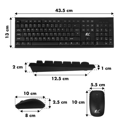 3. NANORS DRAHTLOSE TASTATUR + MAUS-KOMBI RS580