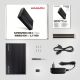 7. AXAGON EE35-GTR USB-C 3.2 Gen 1 - SATA 6G, 3,5" externes Festplattengehäuse, gerillt - Schwarz