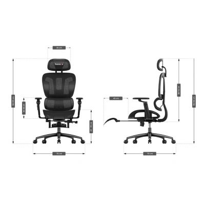 16. Huzaro Combat 7.9 Schwarzer Gaming-Stuhl