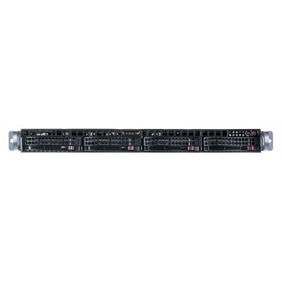 Supermicro CSE-813MFTQC-350CB2 Rack-Server-Gehäuse (Schwarz SC813MFTQ mit 350W Platinum Level PWS (Neuer Lüfter))