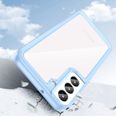 4. Outer Space Case für Samsung Galaxy S23 Hülle mit flexiblem Rahmen blau