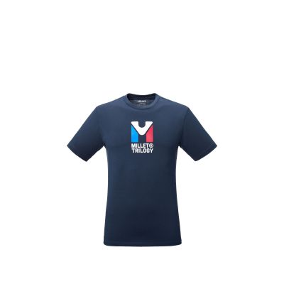 MILLET Chamonix Tri Ts Ss M Marineblaues Herren-T-Shirt