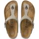 15. Birkenstock Gizeh Birko-Flor Nubuk Stone Regular Herren Flip-Flops Wide Grau (43391)