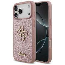 Guess Fixed Glitter Big 4G Hülle für iPhone 18 Pro Max / 17 Pro Max – Pink