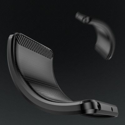4. Carbon Case für iPhone 14 Plus flexible Gel-Rückseite schwarz