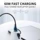 8. Wozinsky WNBAA 4in1 Kabel 2x USB-C 1x USB-A 1x Lightning 60W 1 m - Schwarz