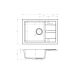 2. Schwarzes Küchenspülen-Set mit flexibler Armatur – MAIDSINKS BALI Spüle (62x44) 1B1D schwarz + Flessi Black Edition Armatur schwarz