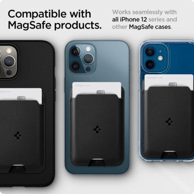 15. Spigen Valentinus magnetische Geldbörse mit MagSafe – schwarz