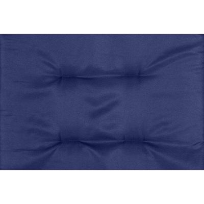 5. Klappbarer Gartenstuhl 59 x 66 x 45/90 cm mit marineblauem Kissen