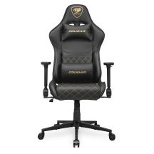 COUGAR CGR-AO2-GLB Universal-Gaming-Stuhl, gepolsterter Sitz, Schwarz, Gold