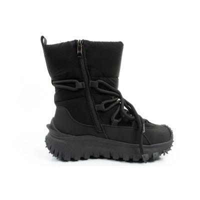 4. Lee Cooper Damen Winter-Wandersportschuhe, isoliert, schwarz, Naturleder