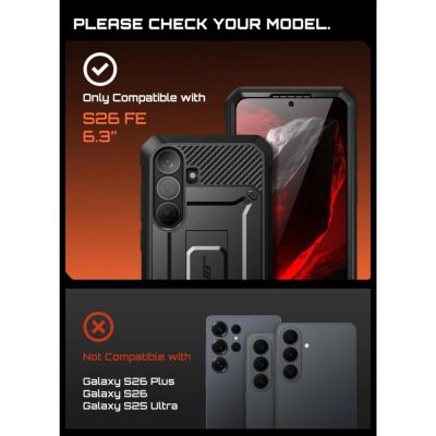 11. Supcase Unicorn Beetle Pro Hülle für Samsung Galaxy S26 FE - Schwarz