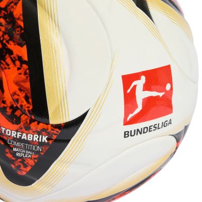 4. Fußball adidas Bundesliga 26/27 Torfabrik Competition weiß-orange-gold KG6045