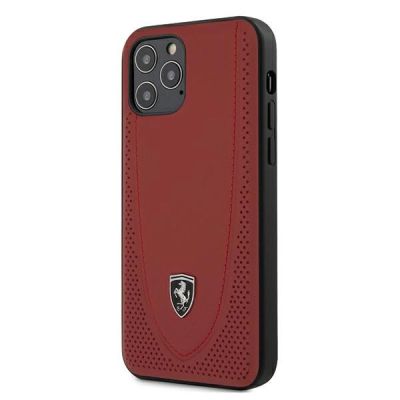 Ferrari FEOGOHCP12MRE iPhone 12/12 Pro 6.1" rot/rot Hardcase Off Track Perforated
