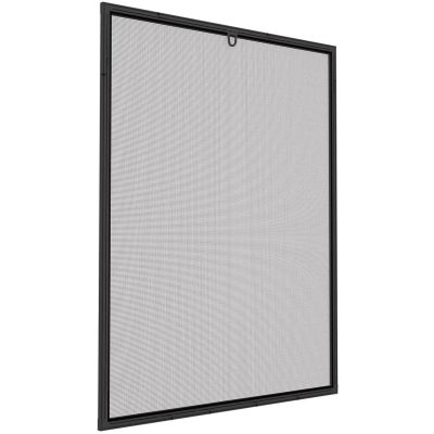 63. Moskitonetzfenster aus Aluminium, 100 x 120 mm, Anthrazit