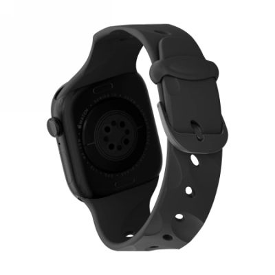 2. Decoded Silikon Ares Splice Band für Apple Watch 40/41/42 mm – Schwarz
