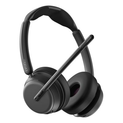 2. EPOS IMPACT 1061 ANC Kabelloses Headset mit Kopfbügel, Bluetooth-Ladestation für Büro/Callcenter, Schwarz