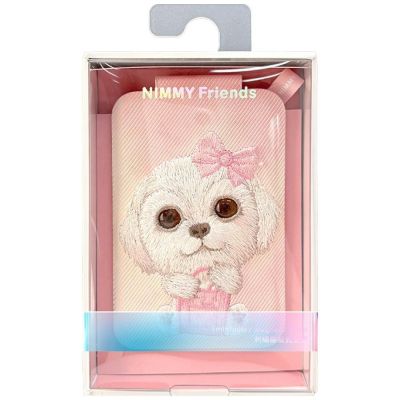 7. Nimmy New Big-Eye Cute Pets 2.0 Hunde-Magnetgeldbörse mit Handyhalterung – Rosa